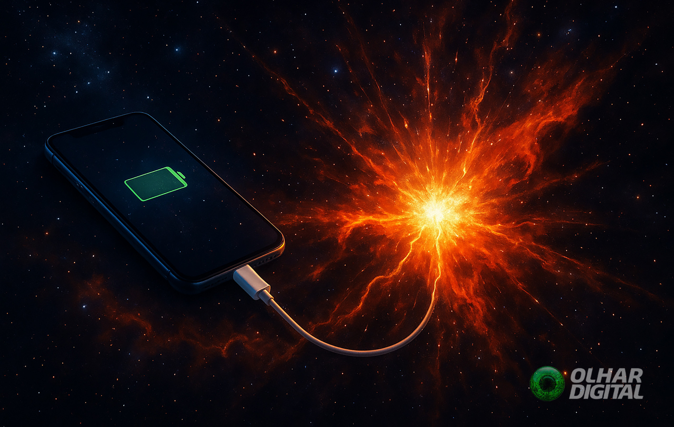 Explosões de estrelas ajudam a carregar o seu smartphone