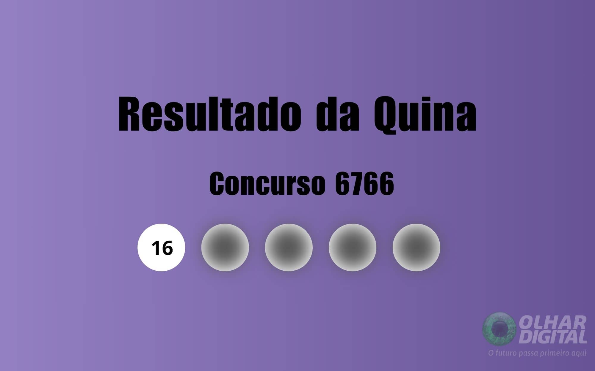 Quina 6766: veja resultado de hoje, sábado (5)